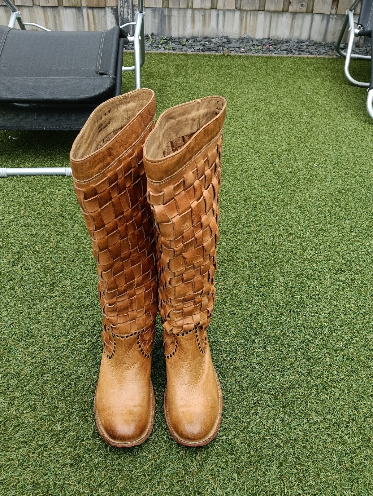 Frye leren laarzen - Maat 37,5, Hoge laarzen, Bruin, Ophalen of Verzenden, Frye