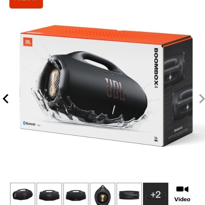 JBL Boombox 4 Draagbare Bluetooth Speaker Zwart Nieuw, Ophalen of Verzenden