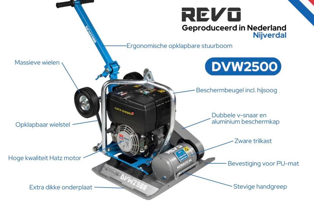 Nieuwe Revo DVW2500 Trilplaat - incl PU mat, Ophalen of Verzenden, Nieuw