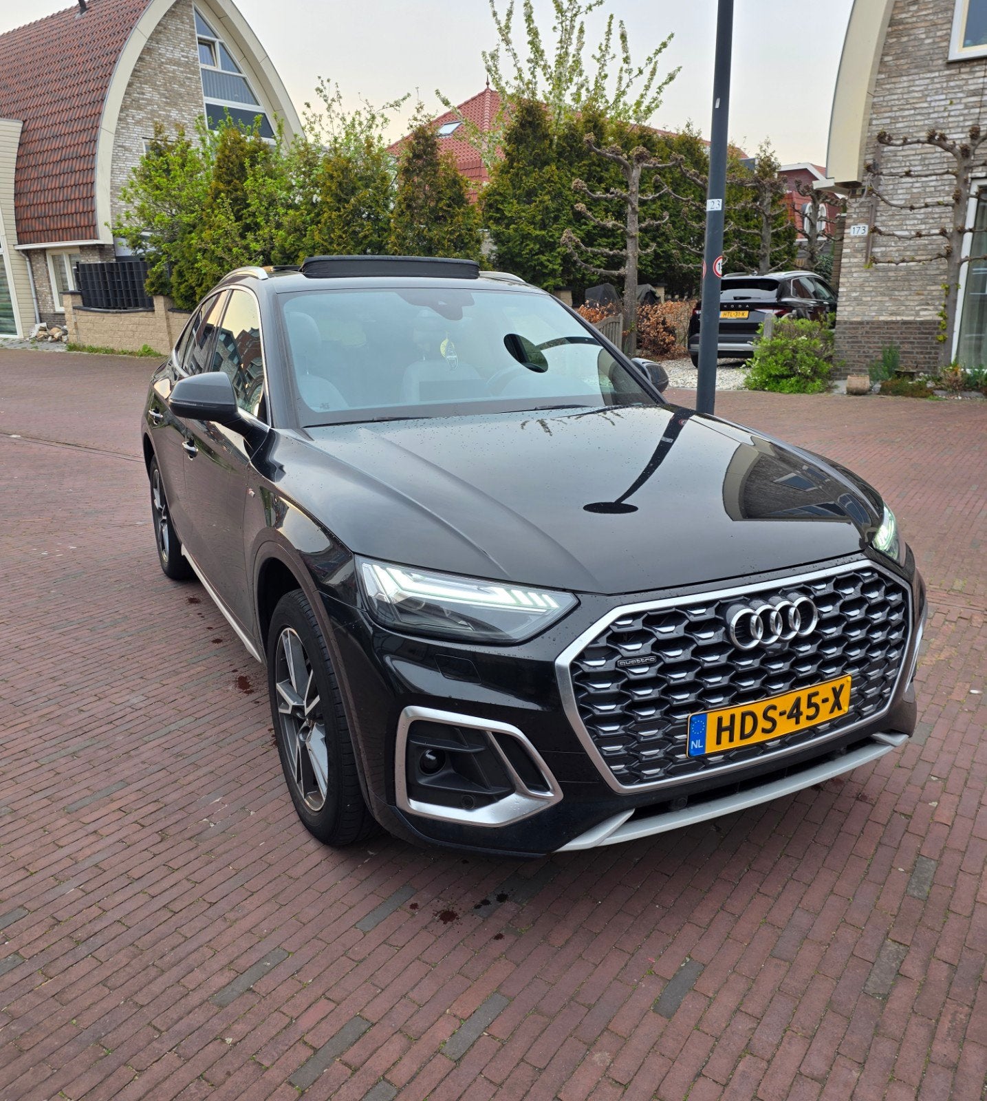 Audi Q5 50 Tfsi Sportback 3x S-Line FULL Soh 100% inruil mog, Auto's, Automaat, Dealer onderhouden, Euro 6, Zwart