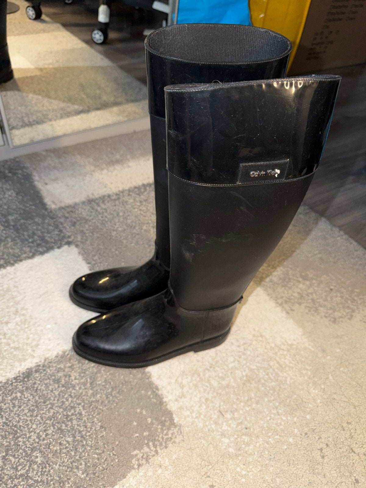 Calvin Klein laarzen maat 37, Kleding | Dames, Schoenen, Ophalen, Gedragen, Zwart, Hoge laarzen