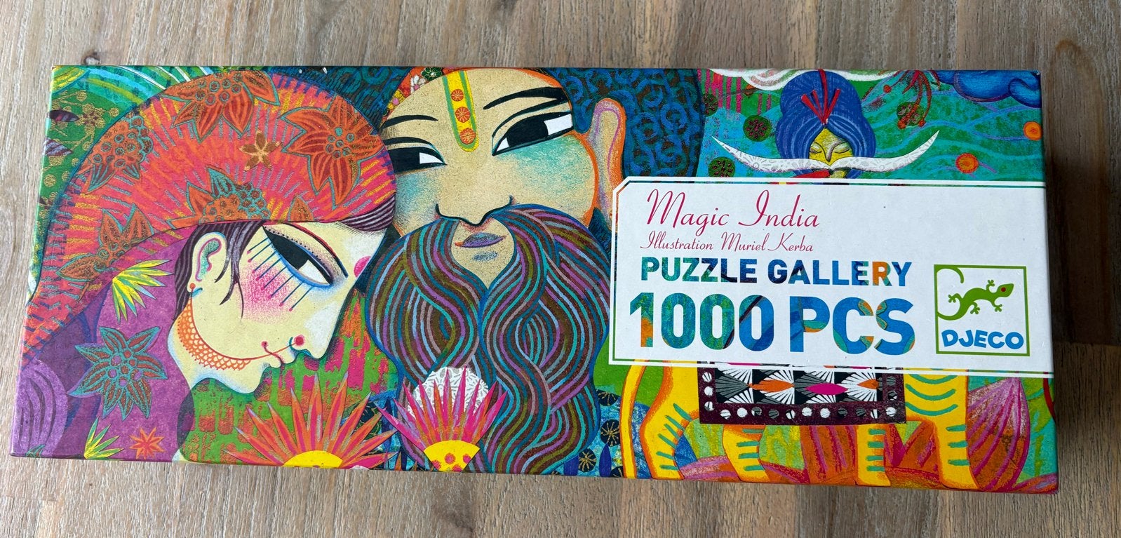 Djeco Magic India Puzzel 1000 Stukjes - Zo goed als nieuw, Ophalen of Verzenden, 500 t/m 1500 stukjes, Zo goed als nieuw, Legpuzzel