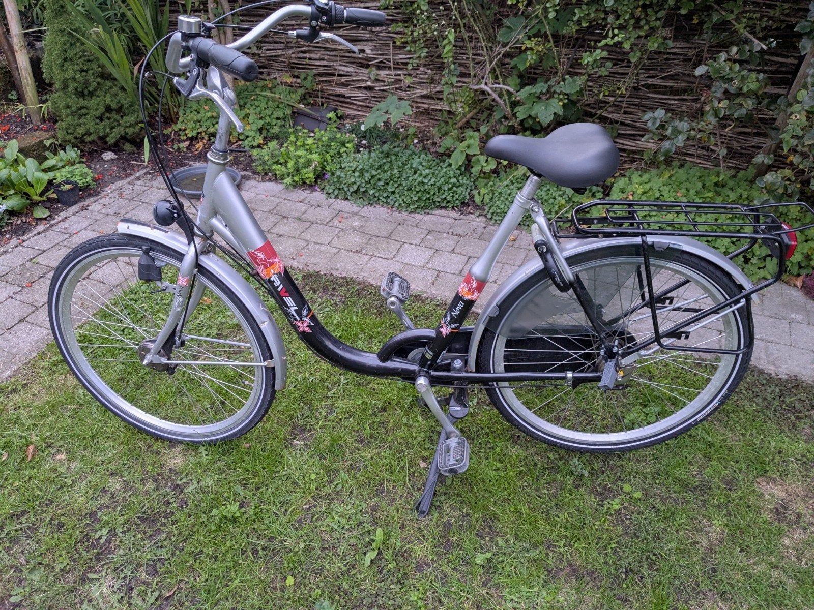 Union Nova Damesfiets - 3 versnellingen, lage instap, Gebruikt, Velgrem, (Extra) lage instap, 50 tot 53 cm