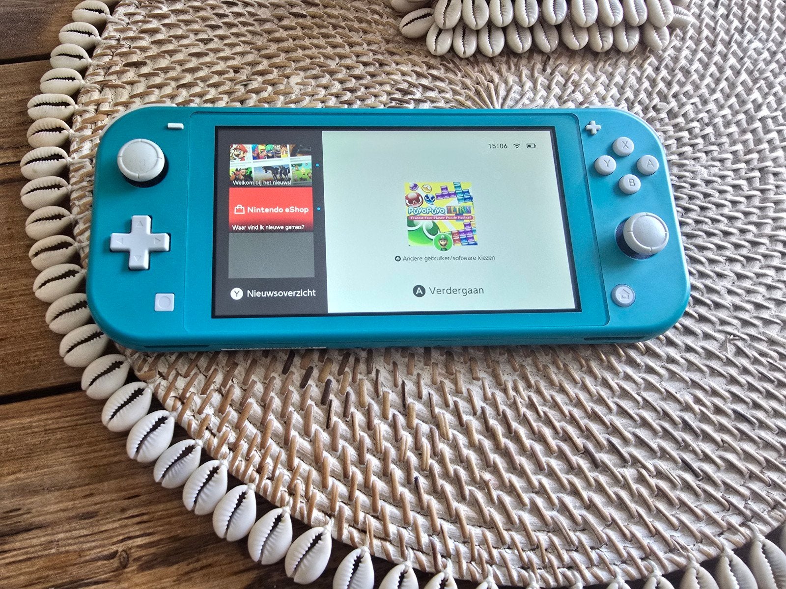 Mooie, goedwerkende Nintendo Switch Lite - Turquoise, Spelcomputers en Games, Spelcomputers | Nintendo Switch Lite, Gebruikt, Turquoise