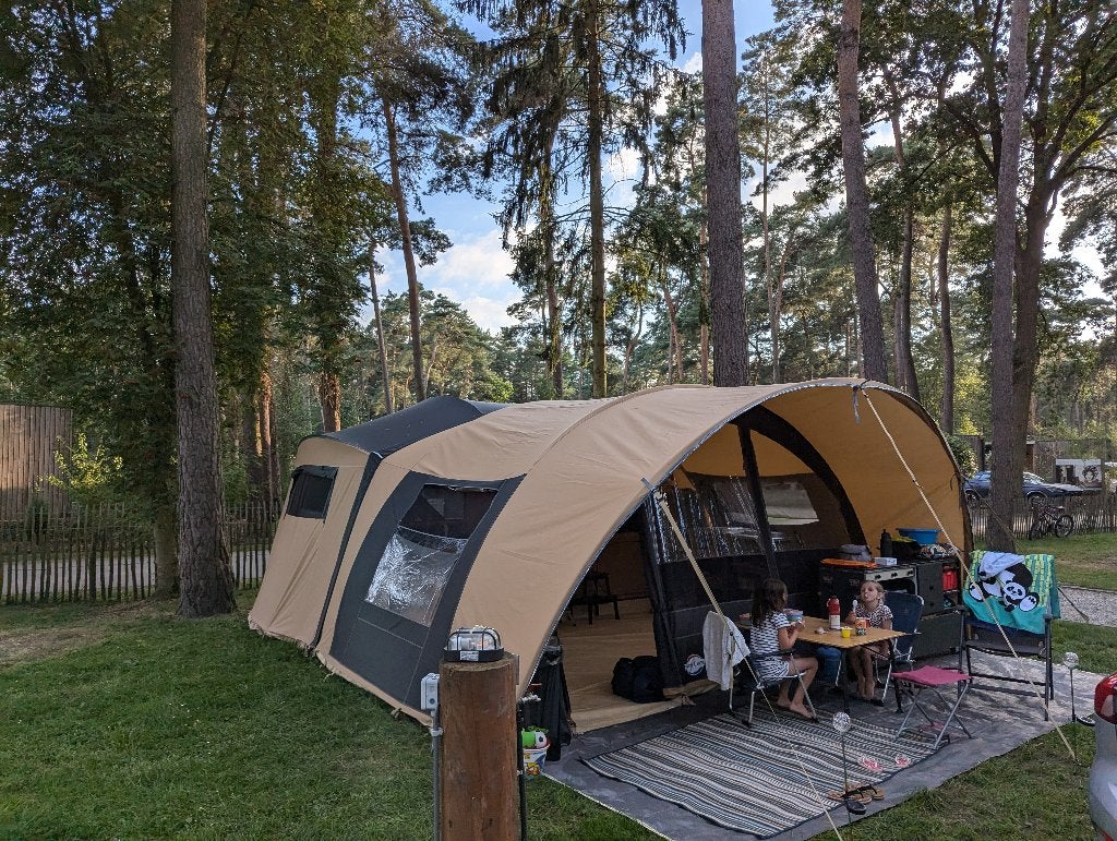 EC Suncruiser XL 2018 (mét uitbouw) / Cabanon Chamonix, Caravans en Kamperen, Vouwwagens, Ophalen, Europa Camper, Antraciet, Aanwezig