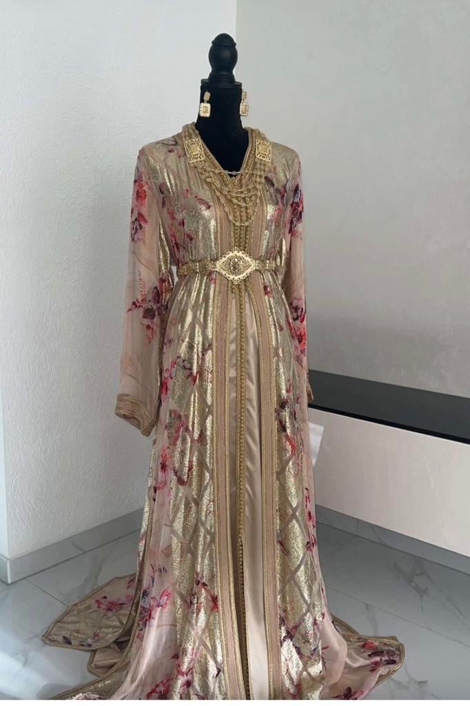 Marokkaanse classic jurk  kaftan takchita maat l/xl, Kleding | Dames, Gelegenheidskleding, Ophalen of Verzenden, Zo goed als nieuw