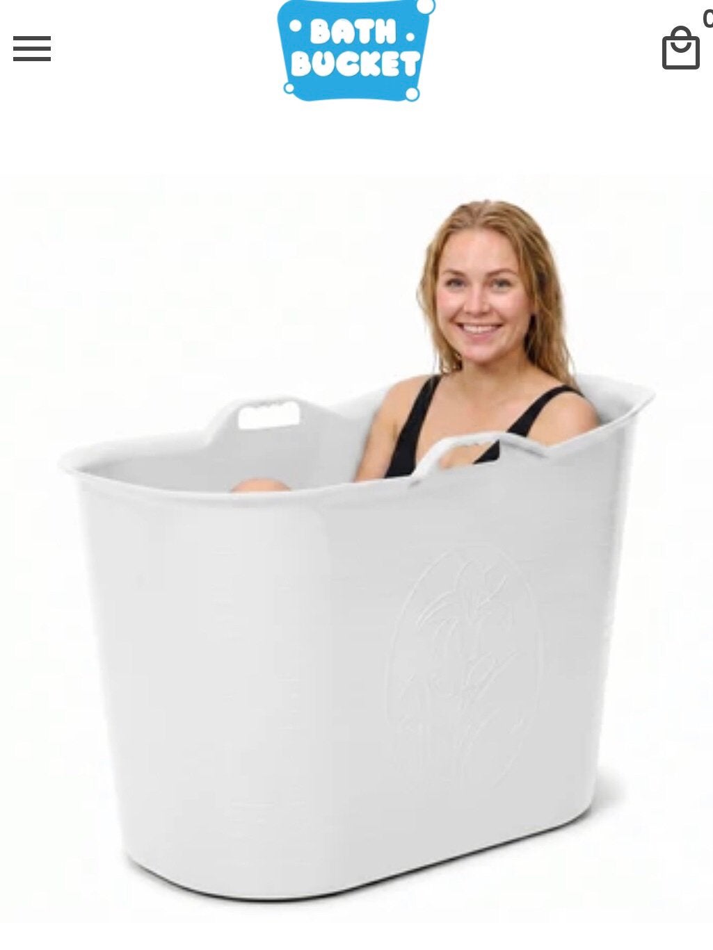 Bath Bucket - Wit - 185L - douchebad, Ophalen of Verzenden, Zo goed als nieuw, Wit