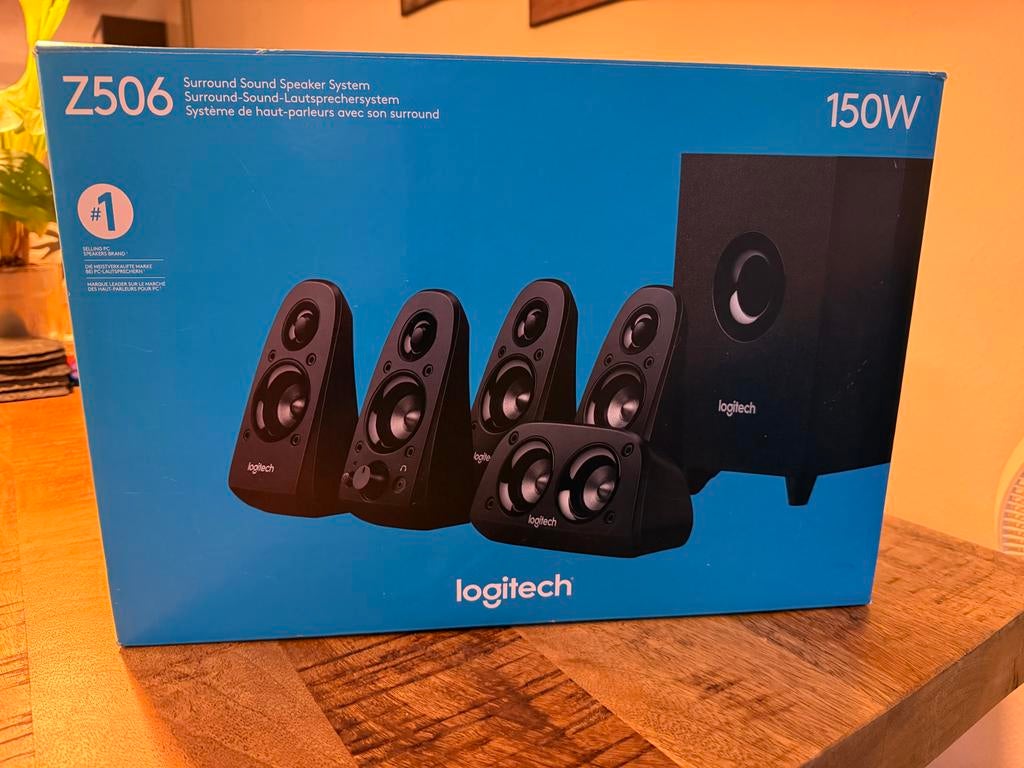 Logitech Z506 5.1 Surround Sound speakerset - ZGAN, Computers en Software, Pc speakers, Ophalen of Verzenden, Zo goed als nieuw