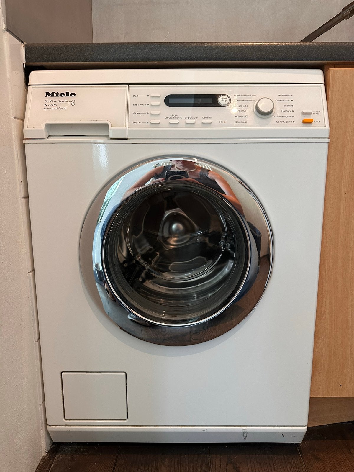 Miele W3825 SoftCare System Wasmachine - Voorlader, Ophalen, Gebruikt, Voorlader, Kort programma
