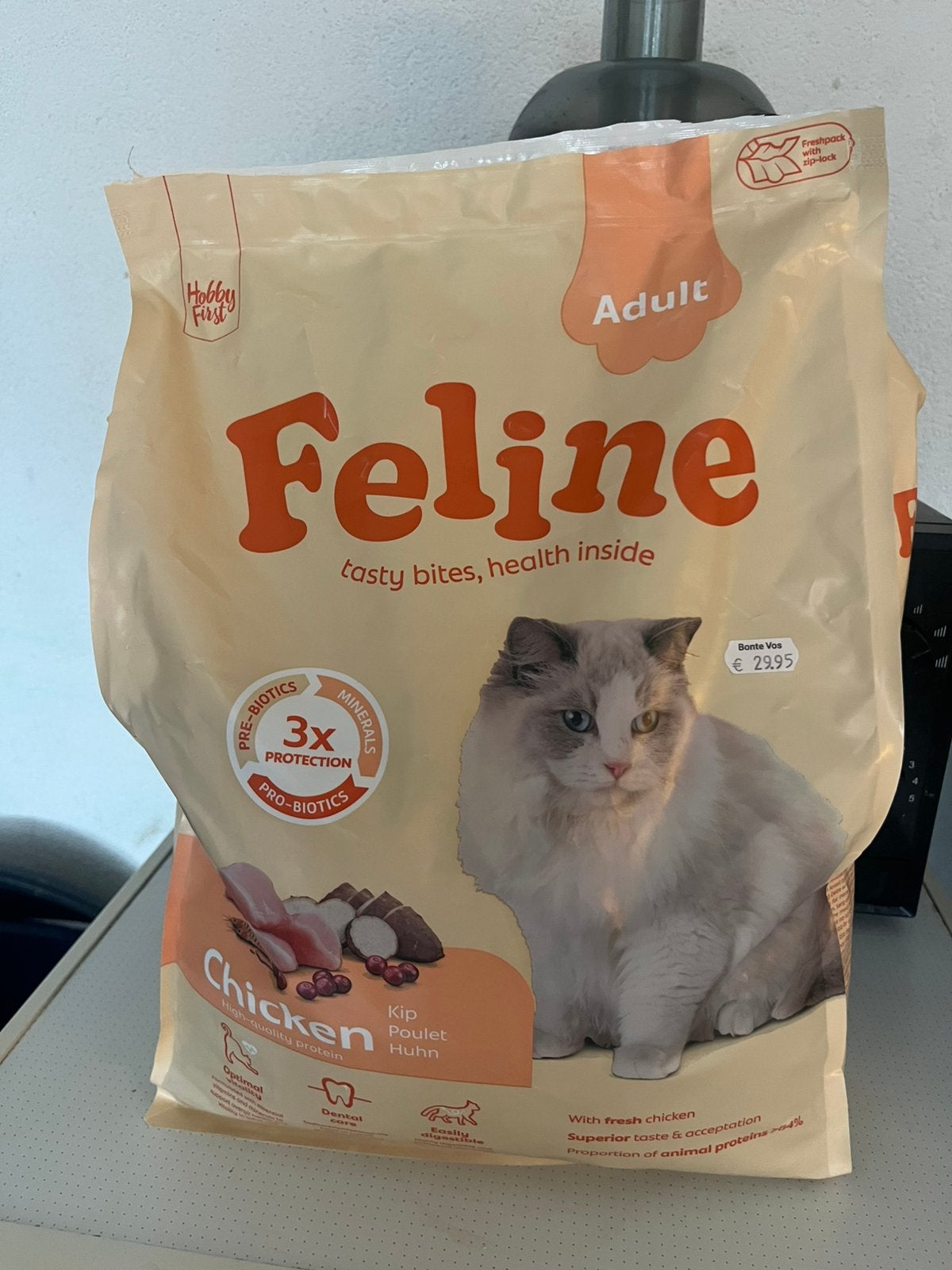 Feline katten voer nieuw - kip - grote zak, Ophalen, Kat