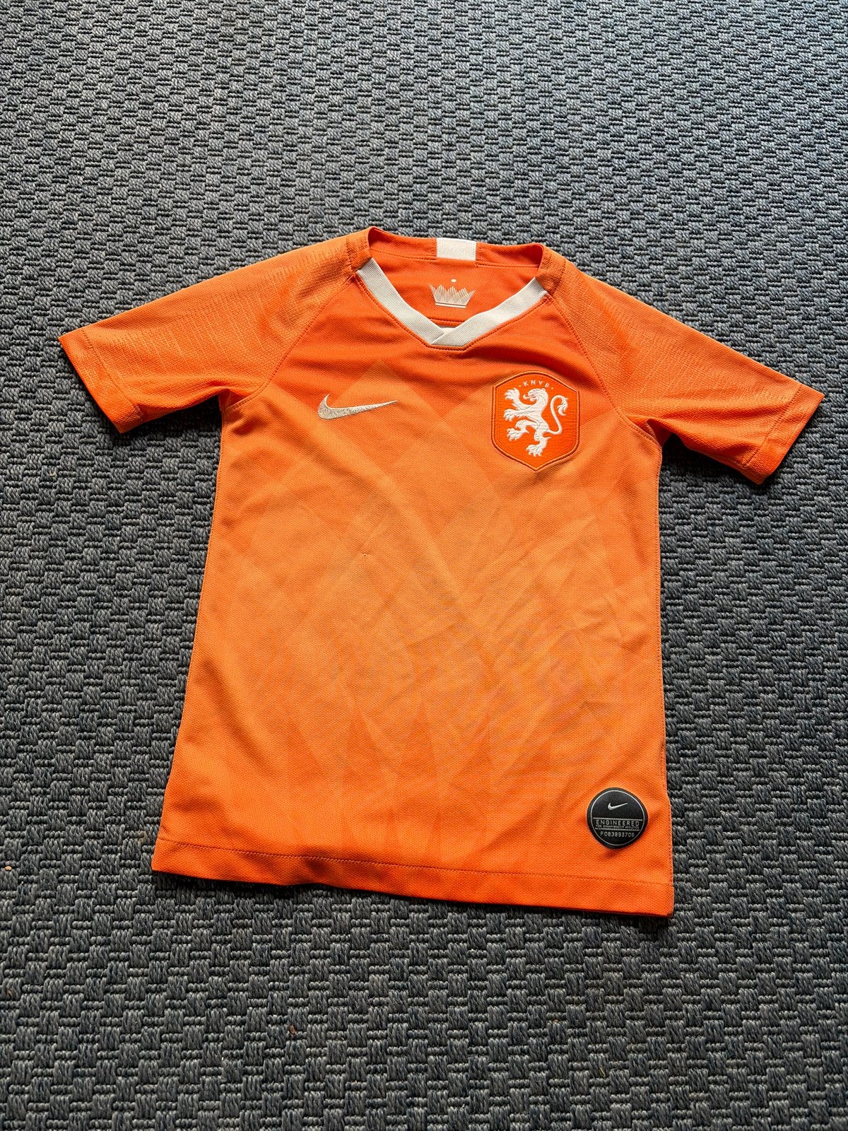 Oranje Nike voetbalshirt - Maat XS (6-8 jaar), Kinderen en Baby's, Ophalen of Verzenden, Zo goed als nieuw, Jongen of Meisje