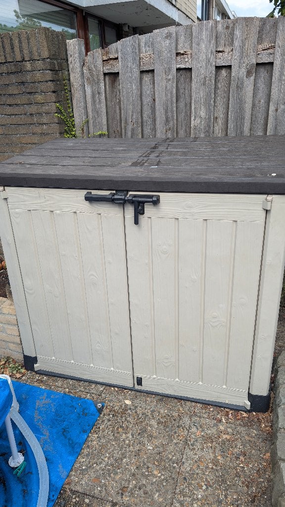 Kunststof opbergbox voor buiten, Ophalen, Gebruikt