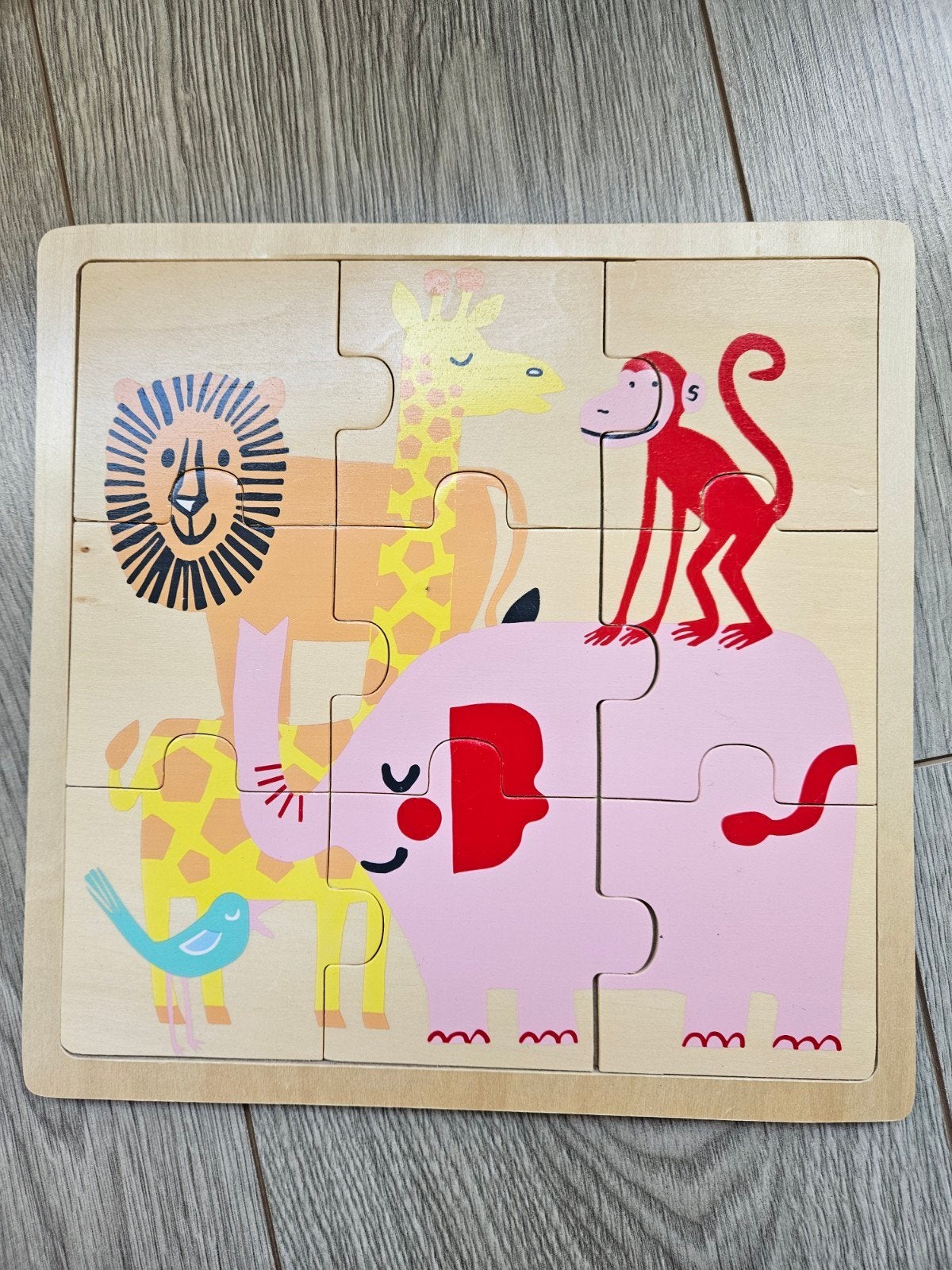 Houten HEMA puzzel, Kinderen en Baby's, Ophalen, Zo goed als nieuw, Van hout, Minder dan 10 stukjes