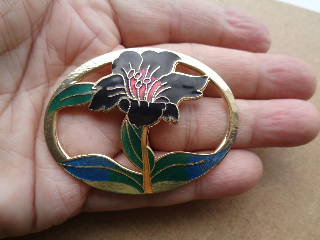 twee mooie kleur rijke broches met emaille, Sieraden, Tassen en Uiterlijk, Broches, Ophalen, Zo goed als nieuw, Overige kleuren