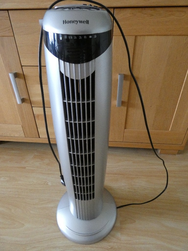 Prima werkende Honeywell ventilator met afstandsbediening, Ophalen, Ventilator met afstandsbediening, Gebruikt, Torenventilator