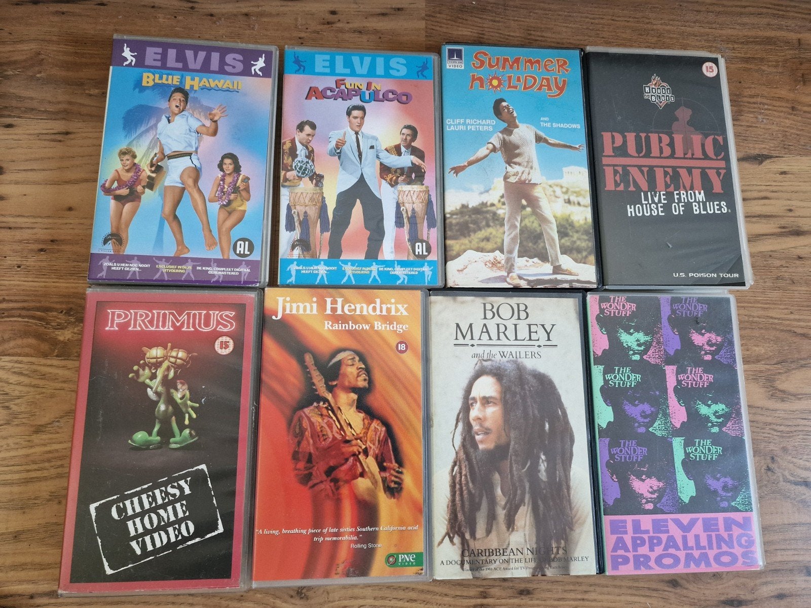 Diverse VHS-banden: Muziek, Komedie, Actie en meer, Cd's en Dvd's, VHS | Film, Vanaf 16 jaar, Overige genres, Ophalen of Verzenden