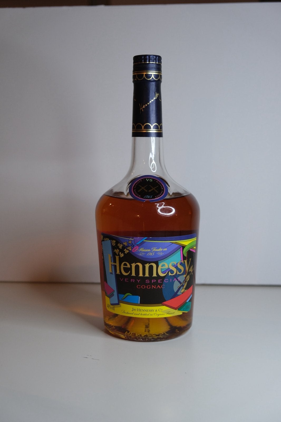 KAWS x Hennessy VS Limited Edition Cognac 1L (2011) |, Ophalen of Verzenden, Zo goed als nieuw, Overige typen