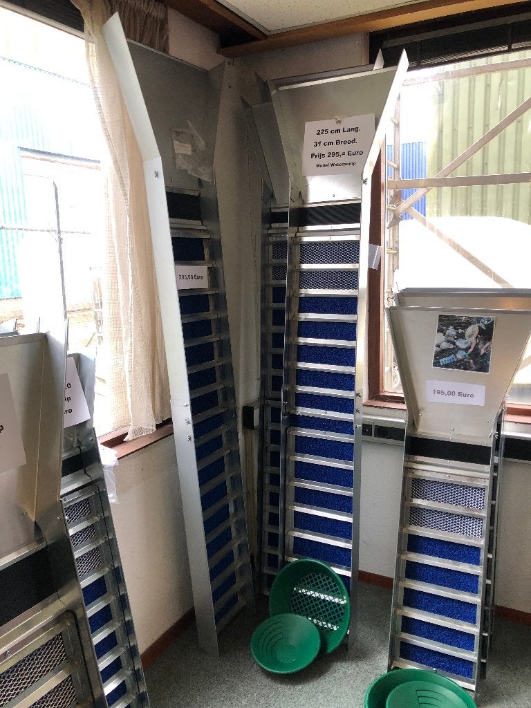 Lengte 225 cm 3 delig Sluisbox groot. Metaaldetector