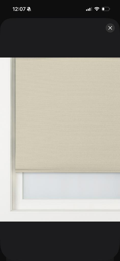 VOLLEDIG NIEUW: Verd. rol gordijn HEMA zandkleurig 204x102, Huis en Inrichting, Stoffering | Gordijnen en Lamellen, 100 tot 150 cm