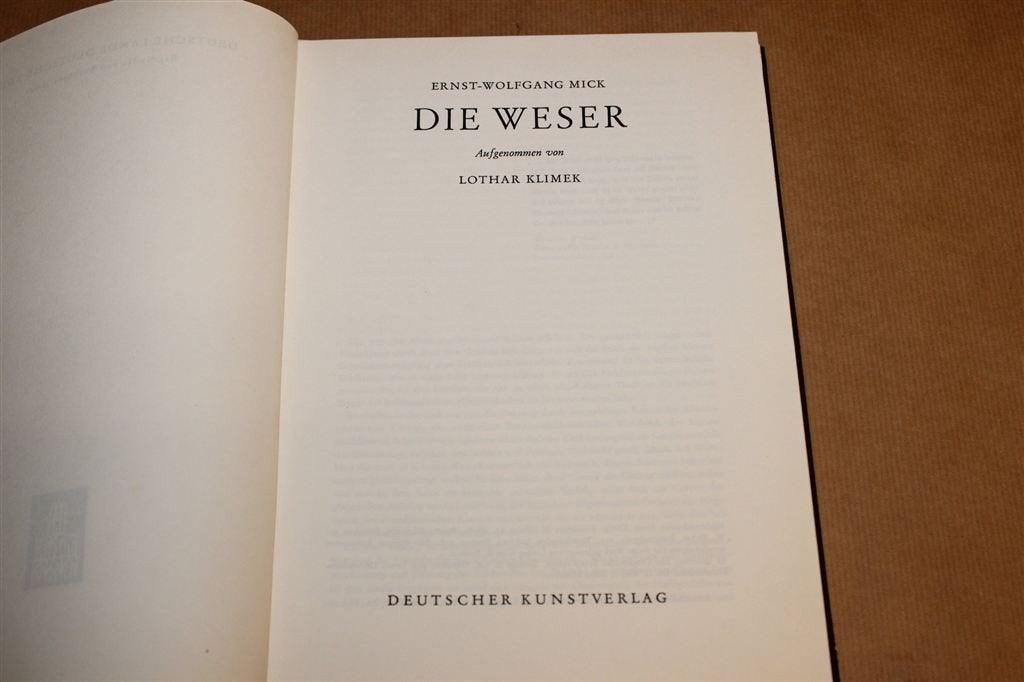 Die Weser — Fotoboek over de Duitse Rivier en Steden 1962, Ophalen of Verzenden, Gelezen, Europa