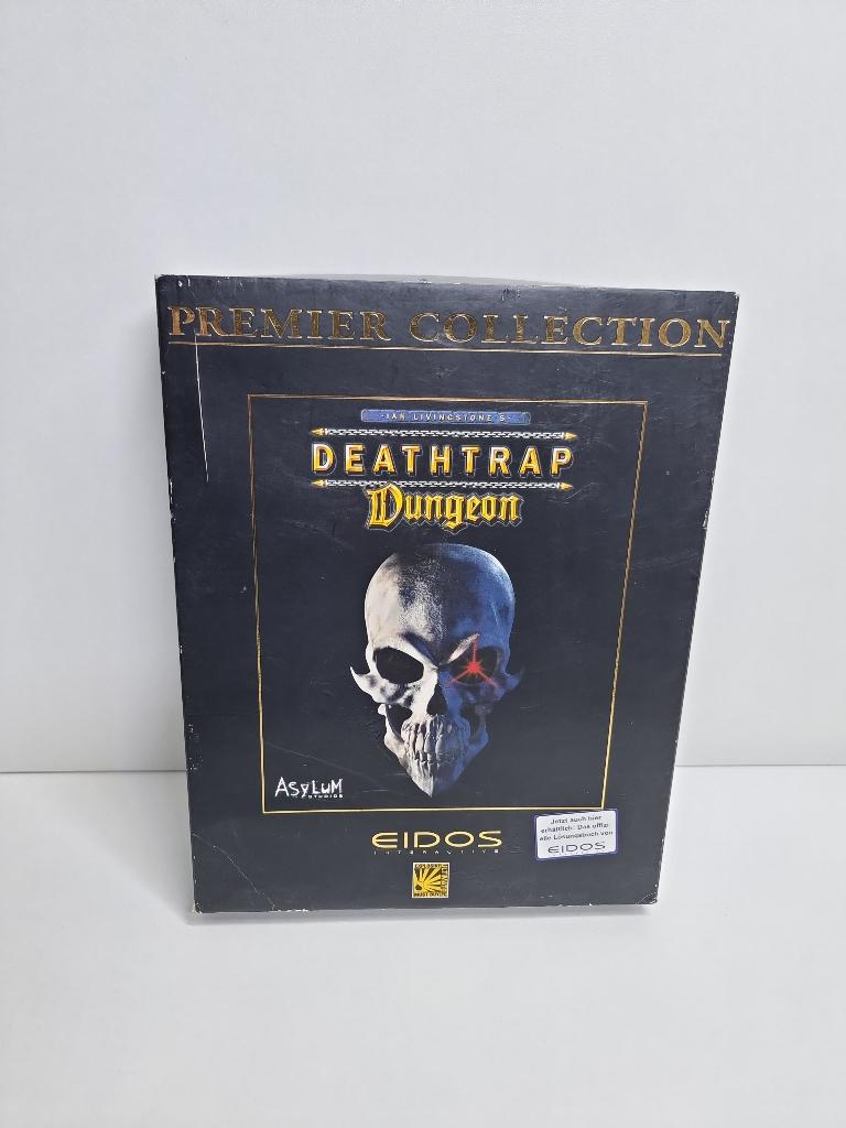 Deathtrap Dungeon PC Game Big Box CIB, Gebruikt, Eidos Interactive Limited Wimbledon Bridge House 1 Hartfield Road Wimbledon, London SW19 3RU United Kingdom
