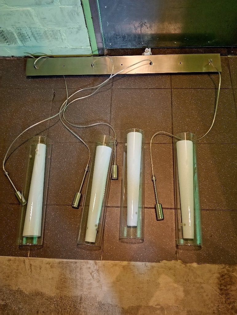 Karwei cerlinder lampen 4 stuks, Ophalen, Zo goed als nieuw, Glas, Modern