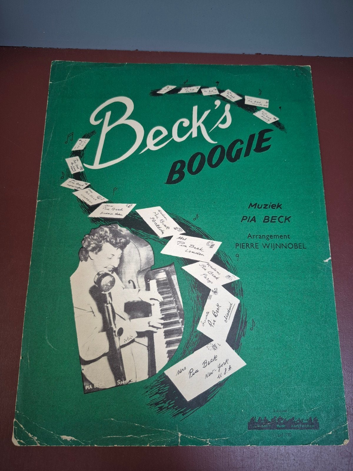 Beck's Boogie - Vintage bladmuziek voor piano, Ophalen of Verzenden