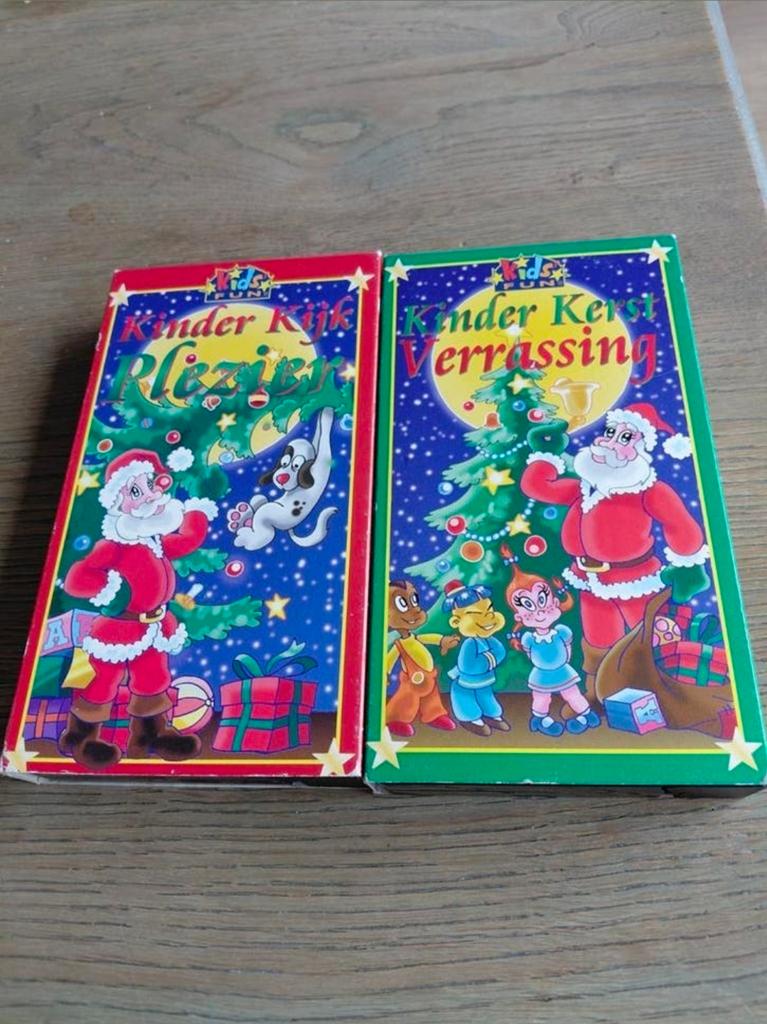 Kinder Kerst tekenfilms op videoband., Cd's en Dvd's, VHS | Kinderen en Jeugd, Alle leeftijden, Ophalen of Verzenden, Gebruikt