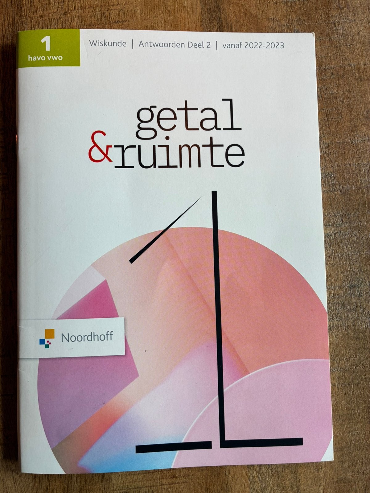 Antwoorden Getal en Ruimte 1 havo/vwo deel 2 13e editie, Ophalen of Verzenden, Zo goed als nieuw, HAVO