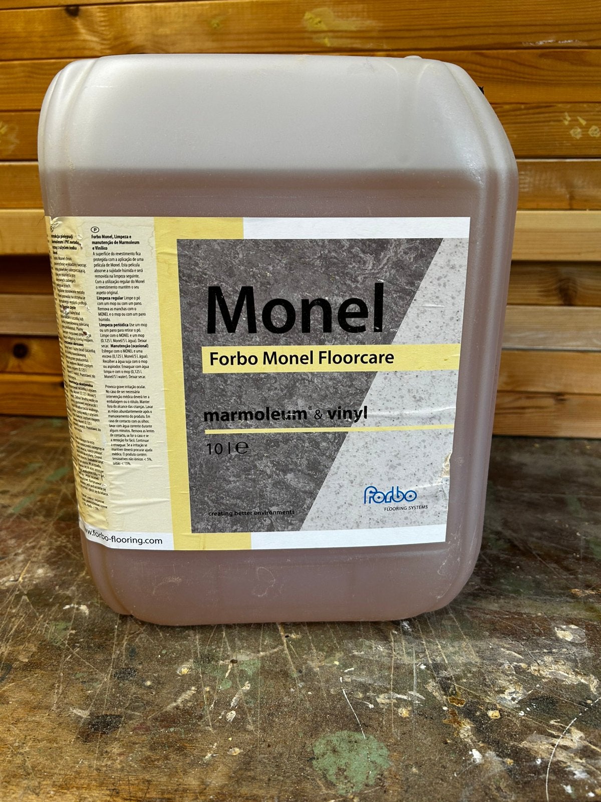Jerrycan 10 liter monel forbo vloerreiniging, Ophalen
