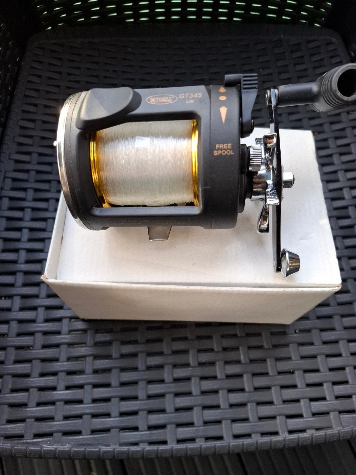 nieuwe mitchell reel gt345, Ophalen of Verzenden, Nieuw, Molen