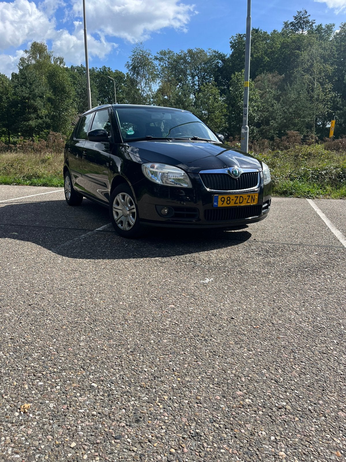 Skoda Fabia 1.4 16V 63KW 2008 Zwart, Auto's, Skoda, Voorwielaandrijving, 15 km/l, 40 €/maand, 4 cilinders