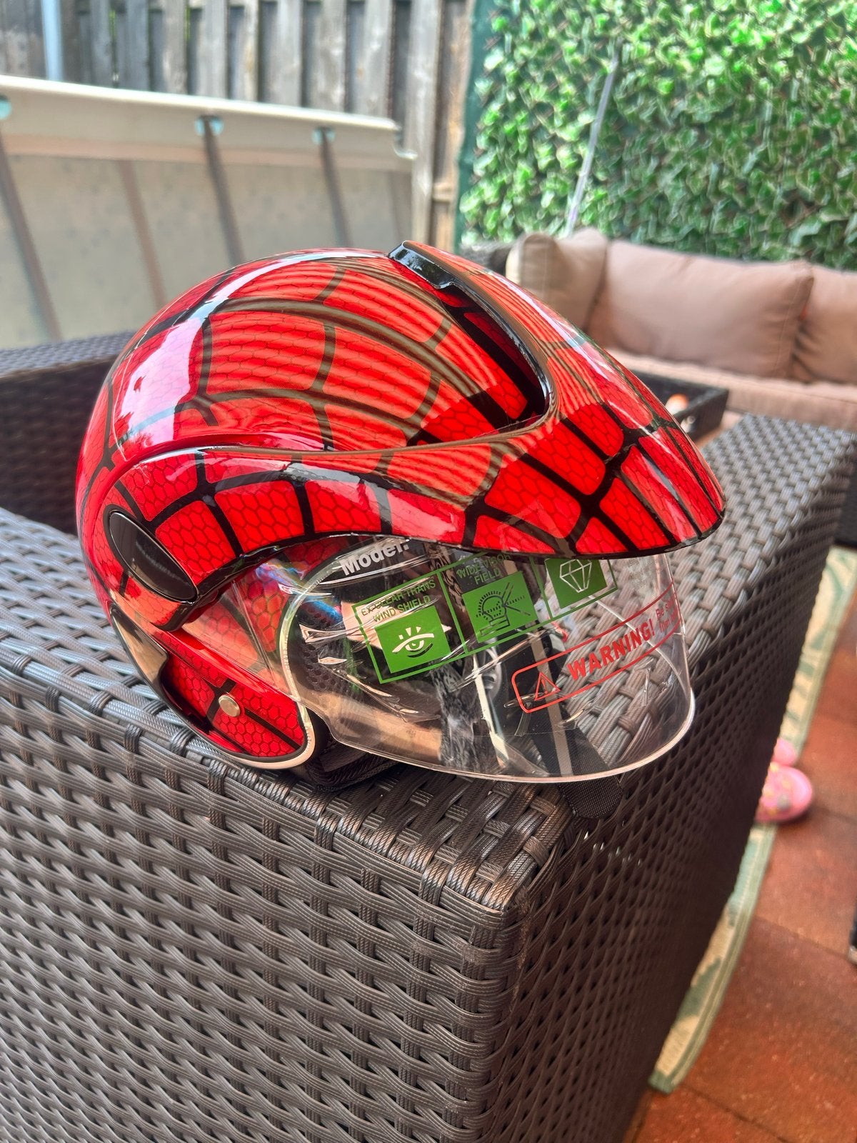 Spiderman Kinderhelm - Motor/Scooter/Brommer, Ophalen, Zo goed als nieuw, Overige maten, Jongen
