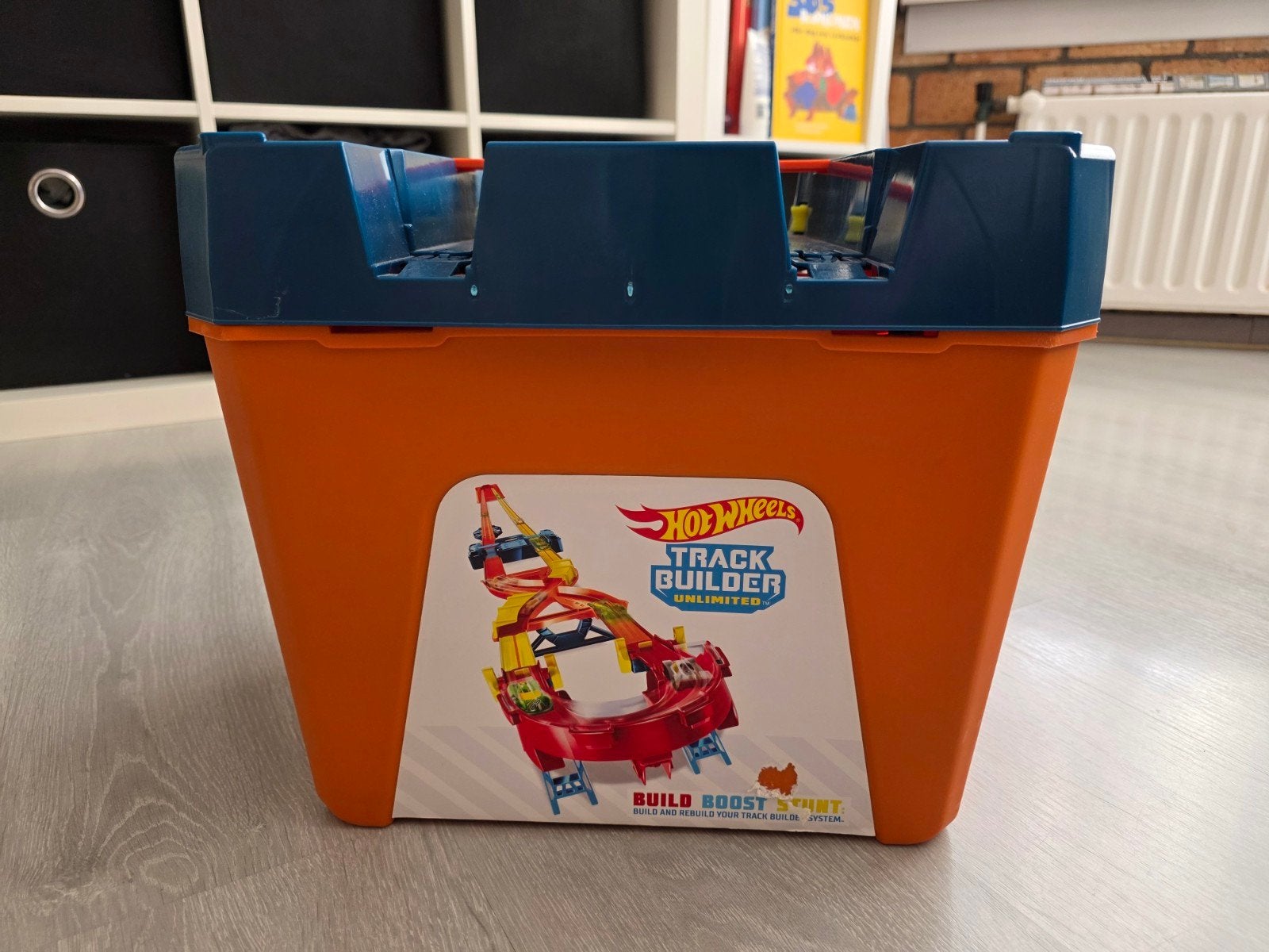 Hot Wheels Track Builder Unlimited Race Crate, Ophalen, Zo goed als nieuw, Bouwen