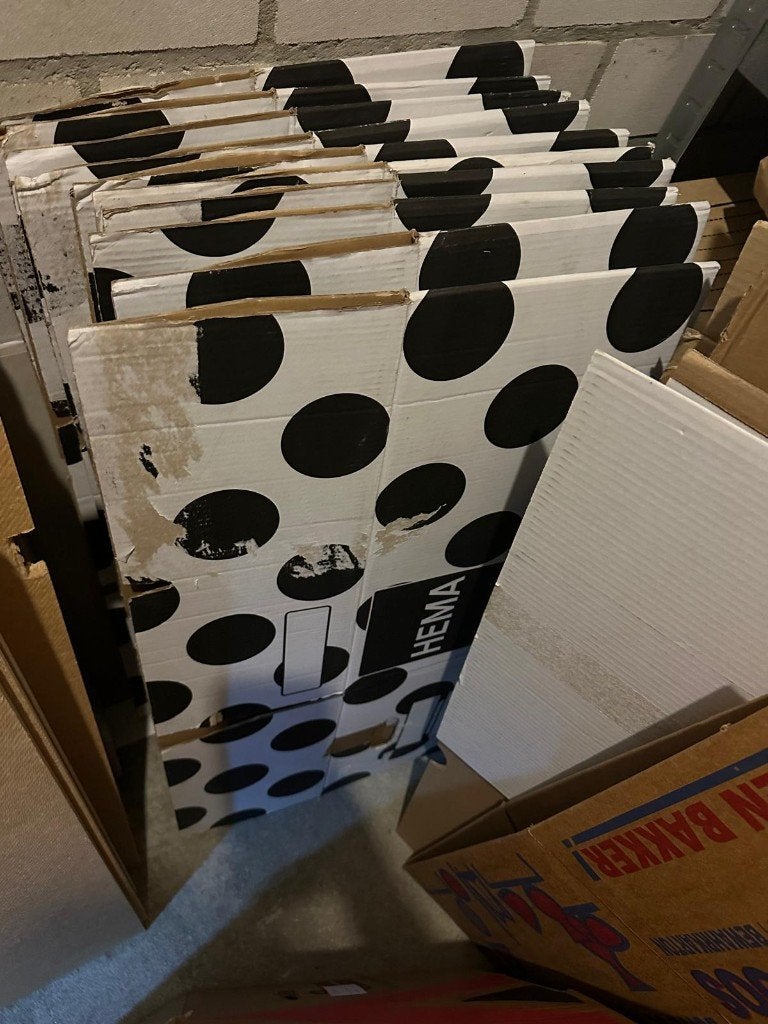 Verhuisdozen / moving boxes, Ophalen, 40 tot 60 cm, Opvouwbaar, 50 tot 75 cm