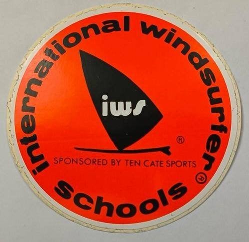 Sticker International windsurfer schools(ten Cate sports), Ophalen of Verzenden, Zo goed als nieuw, Sport