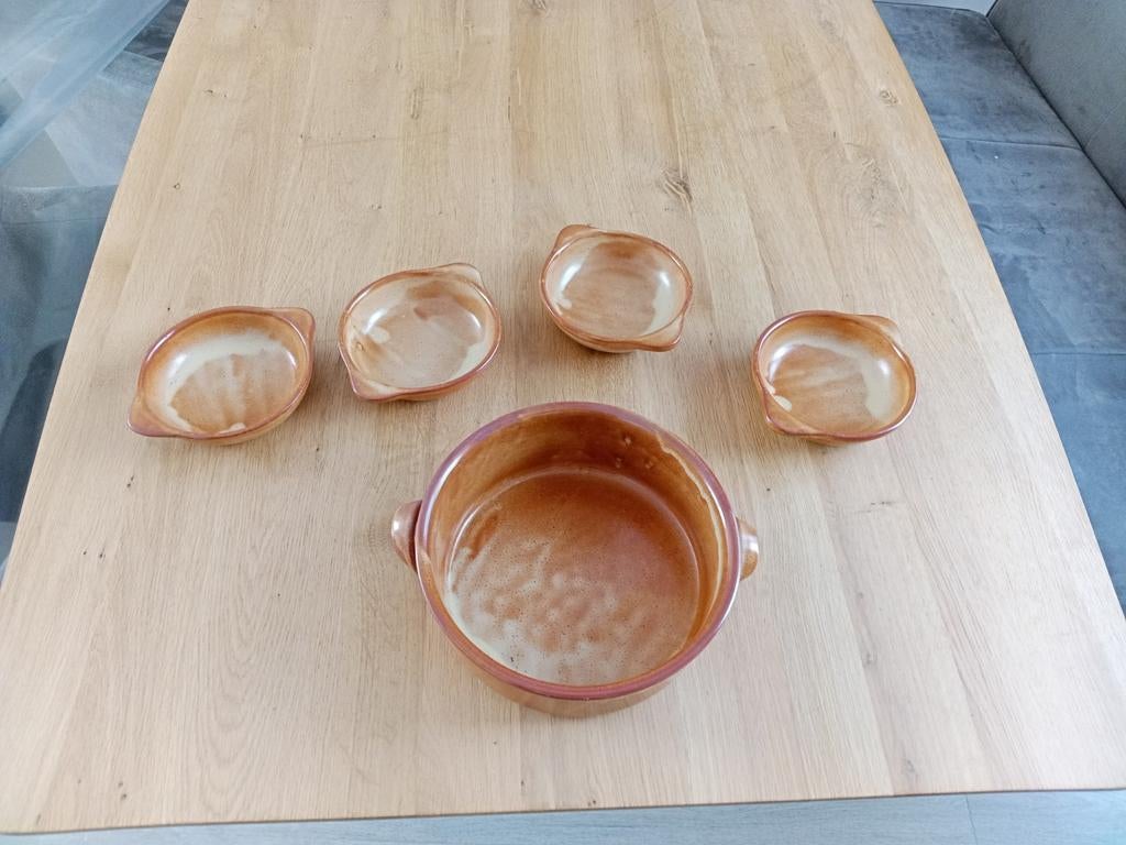 Italiaans design aardewerk schalen set, Huis en Inrichting, Keuken | Servies, Nieuw, Ophalen of Verzenden, Schaal of Schalen, Overige stijlen