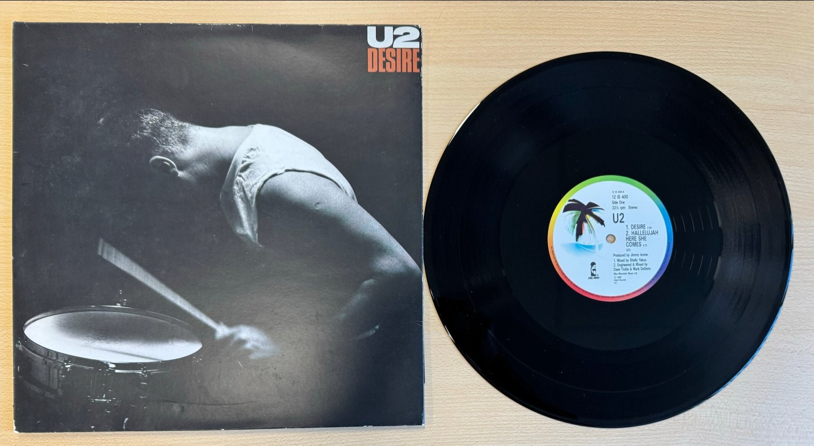 U2 - Desire 12” - UK 1988, LP, Gebruikt, 12 inch, Verzenden