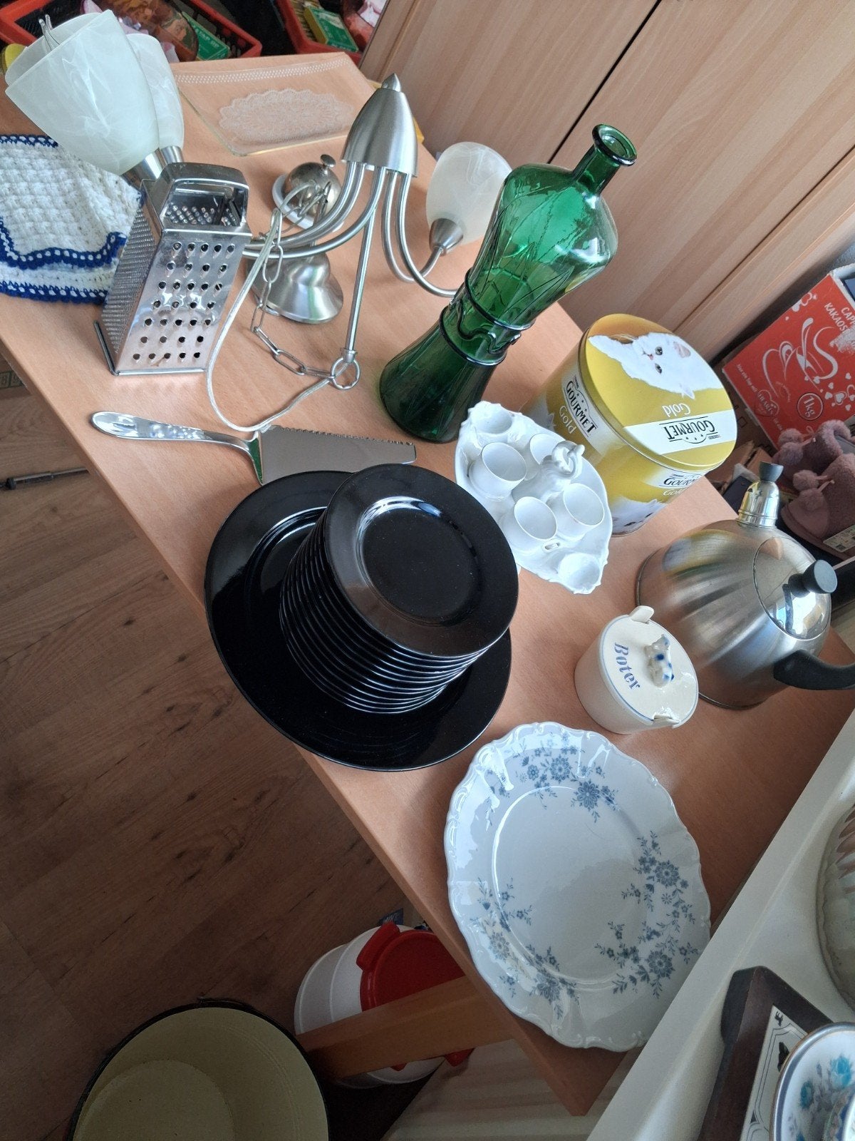 Rommelmarkt spulletjes, Ophalen, Gebruikt