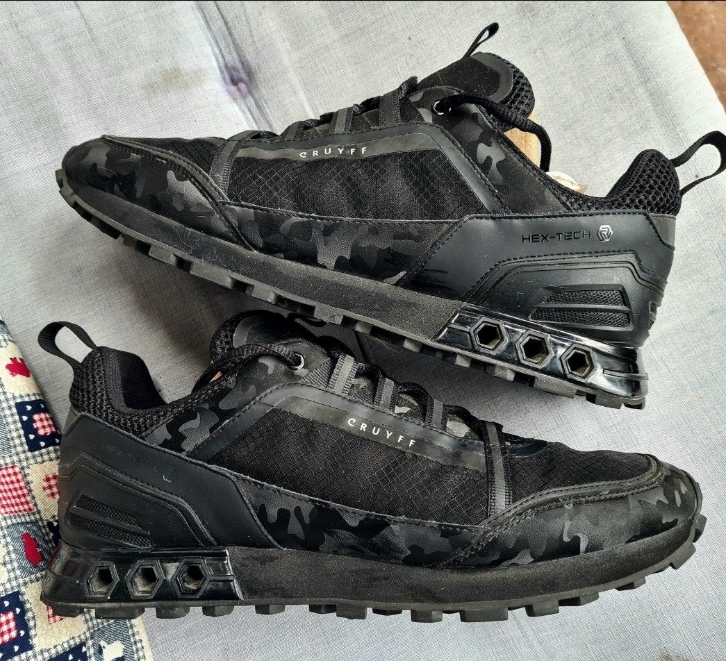 Cruyff Hex-Tech Sneakers Maat 45 Zwart Camouflage, Cruyff, Zwart, Nieuw, Ophalen of Verzenden