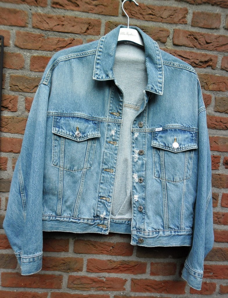 Nieuw LTB gaaf oversized spijker jasje maat M, Maat 38/40 (M), Blauw, Nieuw, Ophalen of Verzenden