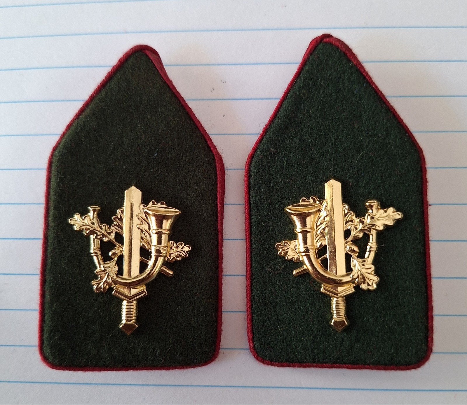 kraagspiegels limburgse jagers, Ophalen of Verzenden, Landmacht, Nederland, Embleem of Badge