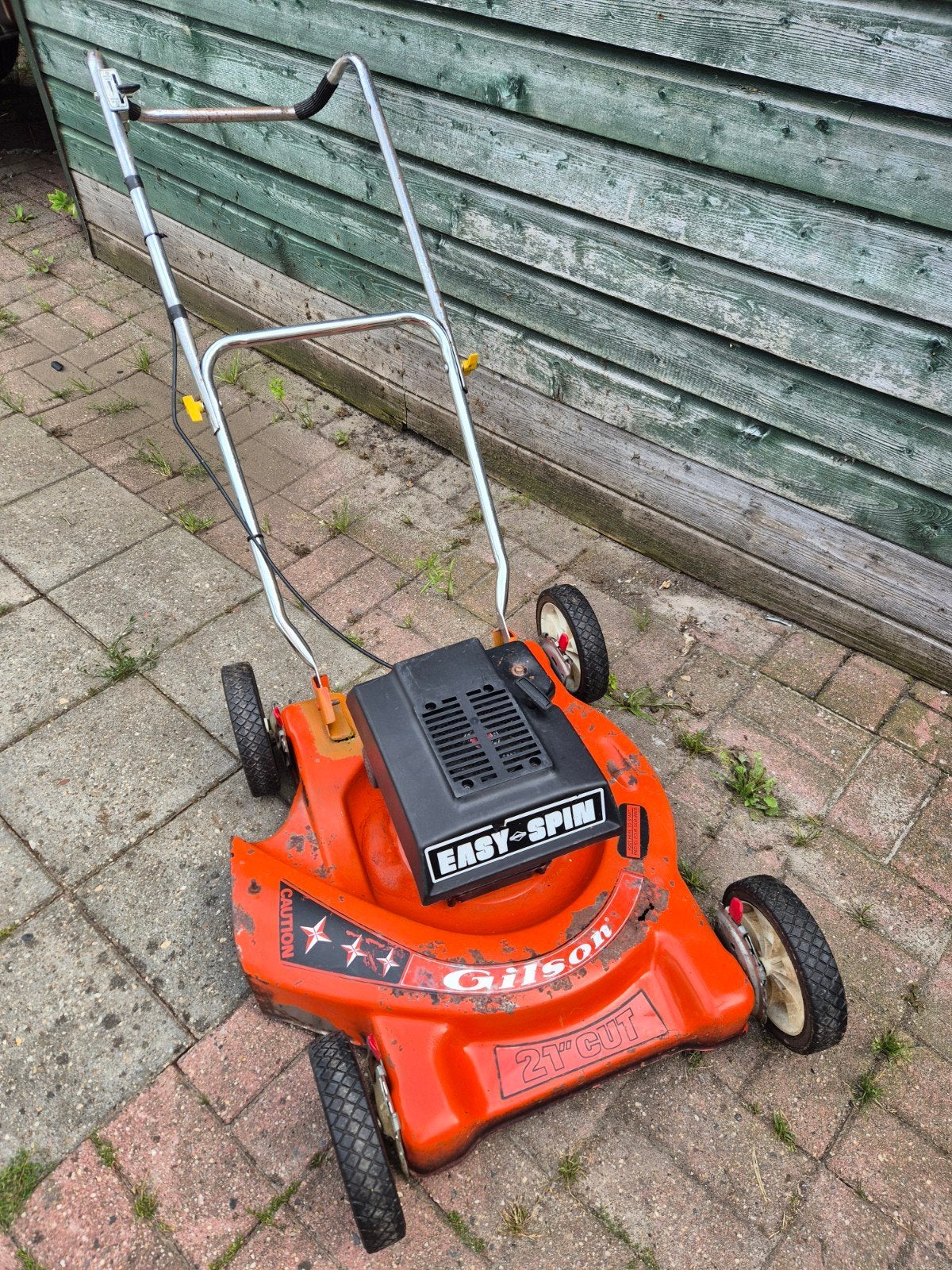 Gilson grasmaaier met Briggs & Stratton motor (jaren '80), Ophalen, Cirkelmaaier, Gebruikt, Gilson