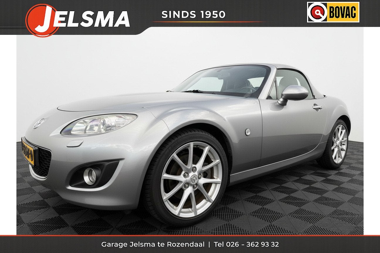Mazda MX-5 Roadster Coupé 2.0 GT-L 160pk, Hardtop | Leer |, Auto's, Achterwielaandrijving, Gebruikt, 4 cilinders, Cabriolet