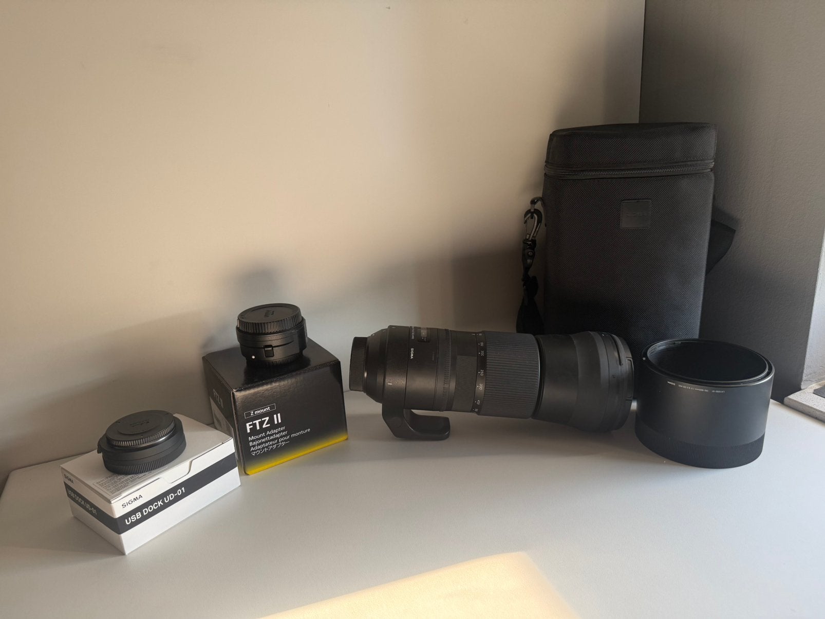 Sigma 150‑600mm Contemporary + USB‑dock + FTZ II - Nikon F, Audio, Tv en Foto, Fotografie | Lenzen en Objectieven, Ophalen, Sigma