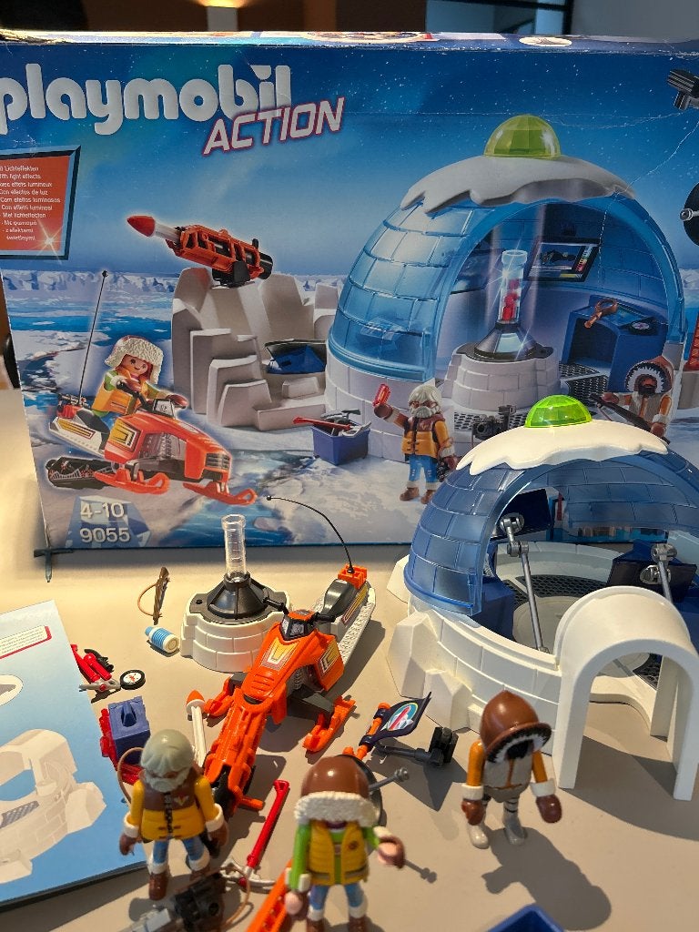 Playmobil Action iglo, Kinderen en Baby's, Ophalen, Gebouw, Complete set, Zo goed als nieuw