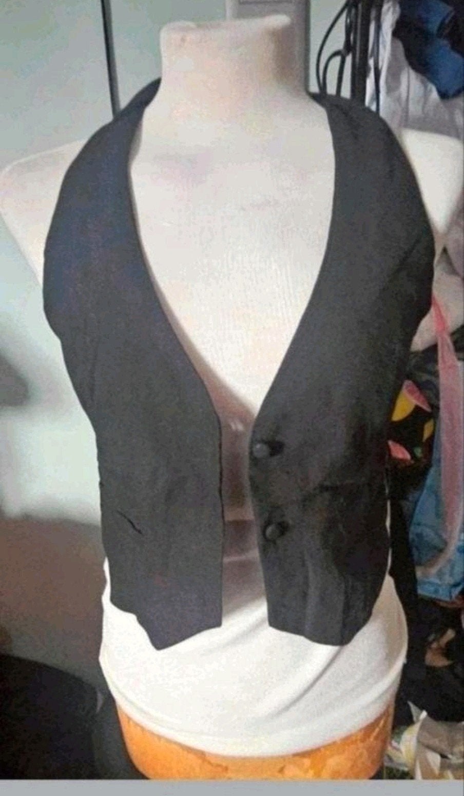 Zwart gilet, Ophalen of Verzenden, Zo goed als nieuw, Maat 38/40 (M), Zwart