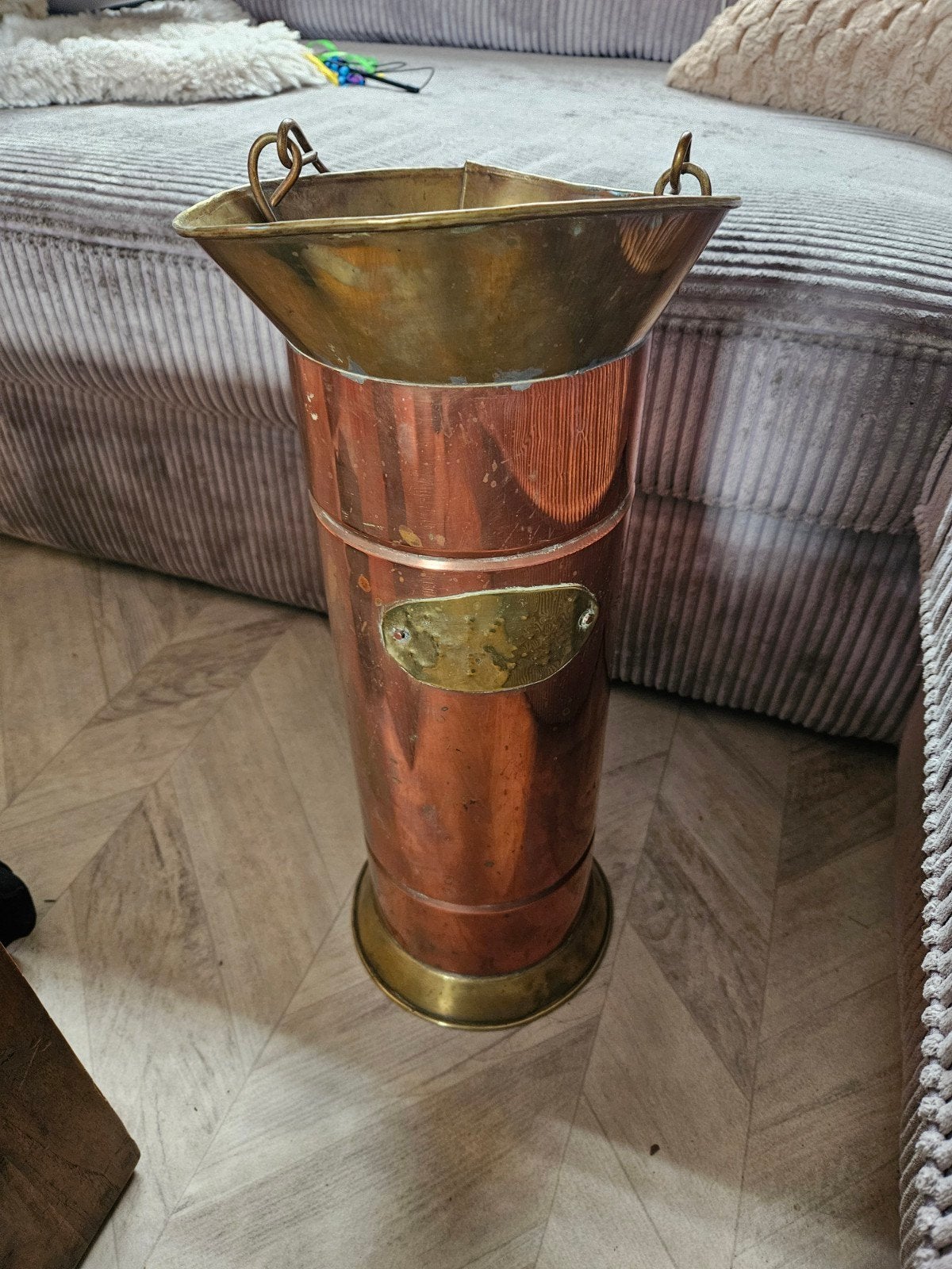 Vintage koperen paraplubak, Ophalen of Verzenden