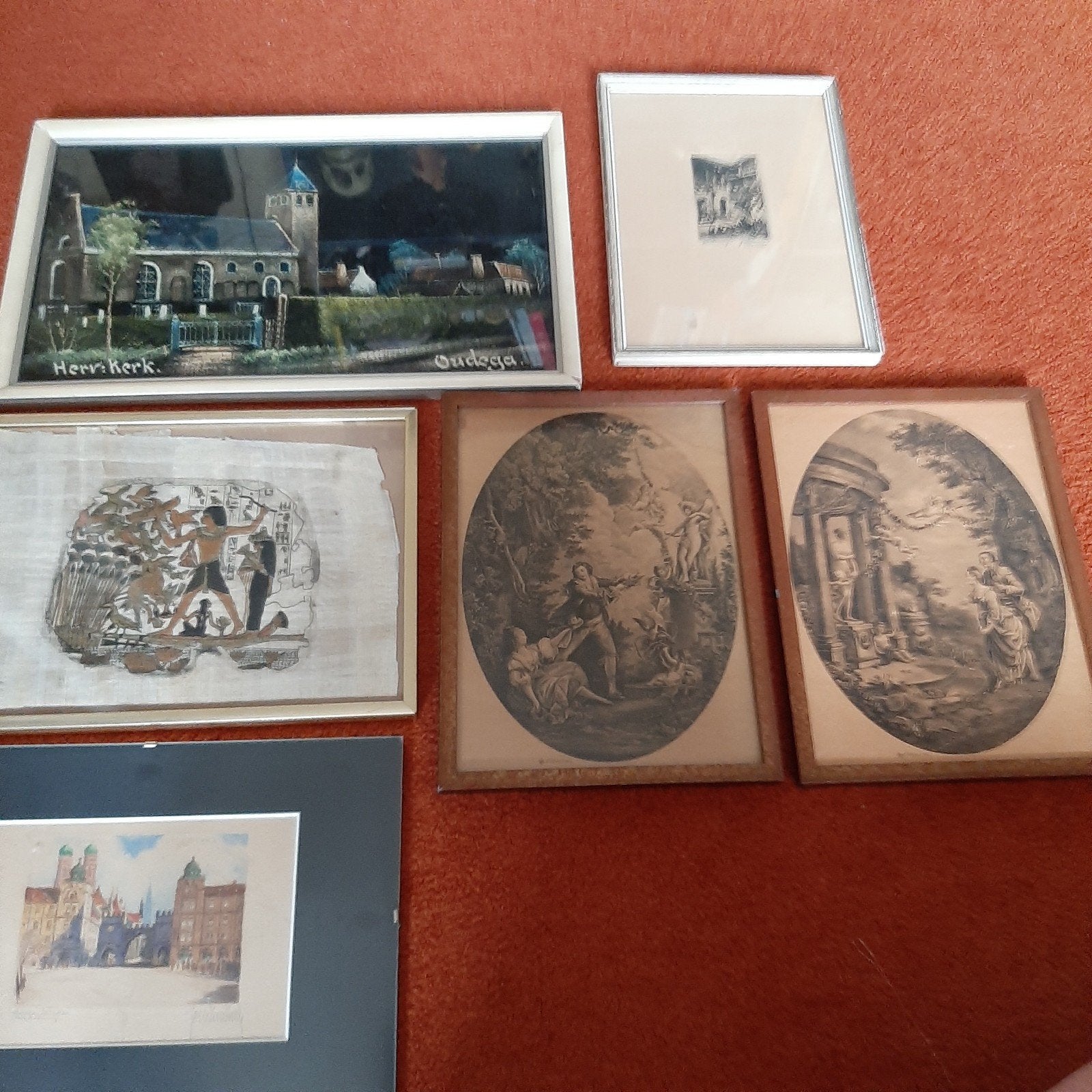 Oude schilderijtjes, Antiek en Kunst, Verzenden