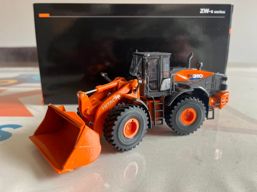 Hitachi ZW 310-6 laadschop shovel Replicars Nieuw, Hobby en Vrije tijd, Modelauto's | 1:50, Ophalen of Verzenden, Nieuw, Hijskraan, Tractor of Landbouw